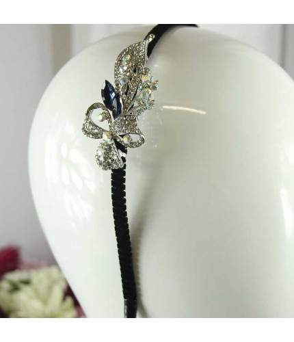 Paisley Bow Crystals Headband