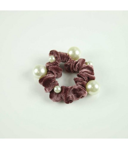 Rhubarb Pearl Scrunchy