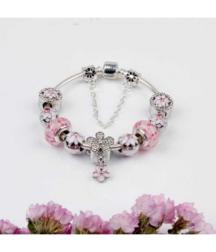 Pink Full Floral Bracelet
