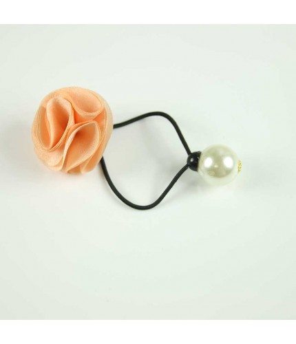 Apricot rose pearl hairband