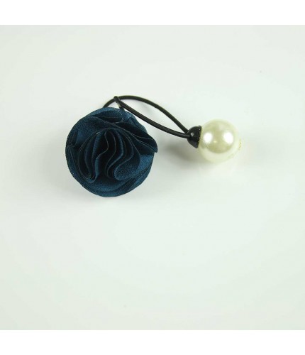 Teal rose pearl hairband