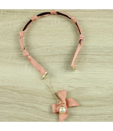 Nude solo bow headband