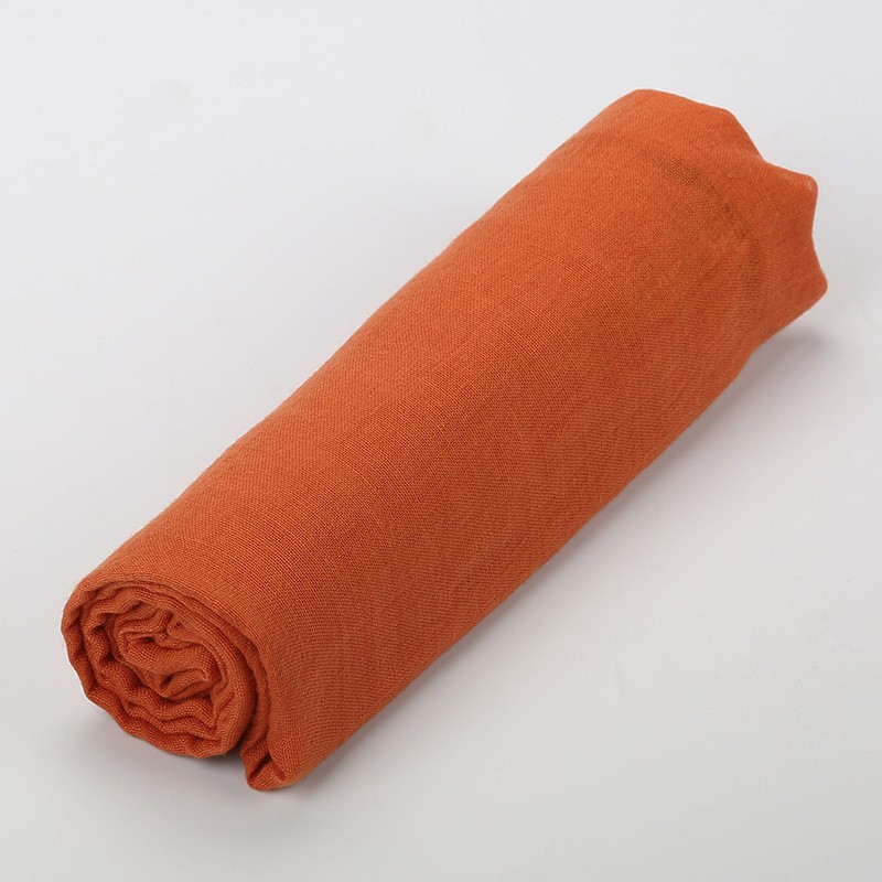 Brick Red Plain Maxi Tassel 180x90cm Cotton Hijab