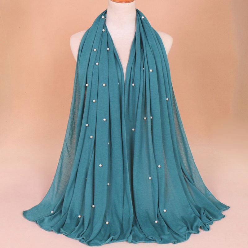 deep haqing Jersey Pearl Hijab