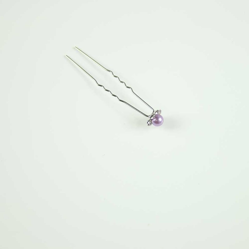 Lavender basic pearl hairpin