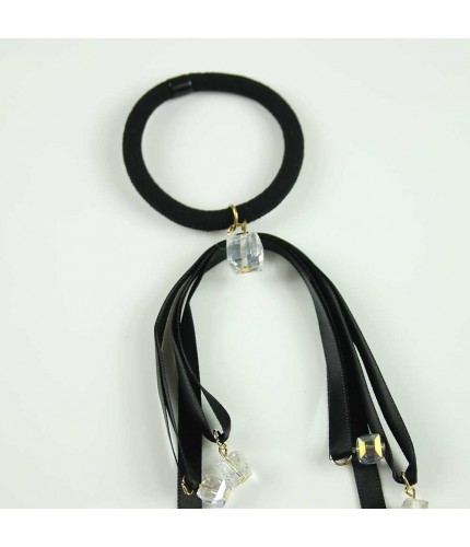 Black floral crystal Hairband