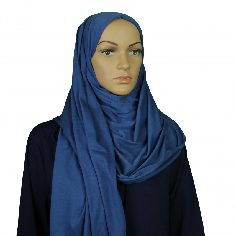 Teal Blue Cotton Maxi Jersey