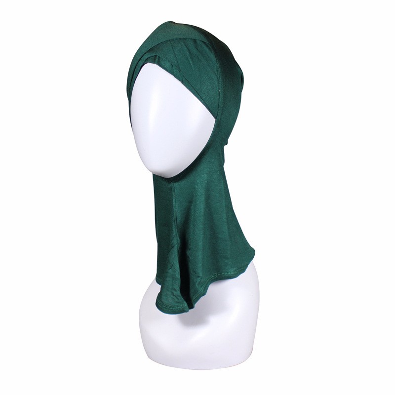 dark green Modal Criss Cross Hijab Underscarf 