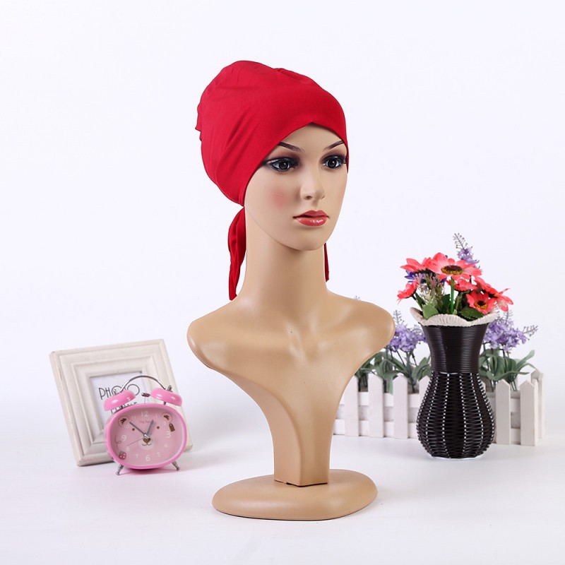 Red Bonnet Cap Tie Back 