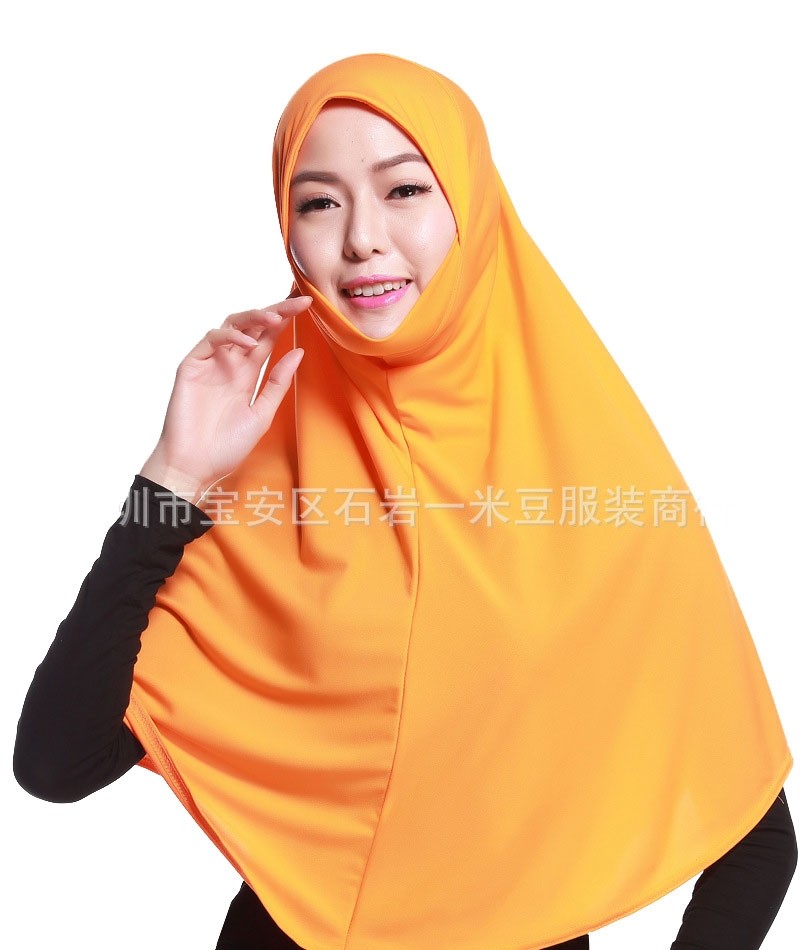 Orange Ready One Piece Hijab  Clearance