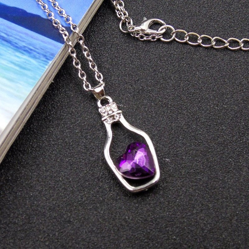 Purple Bottle Necklace
