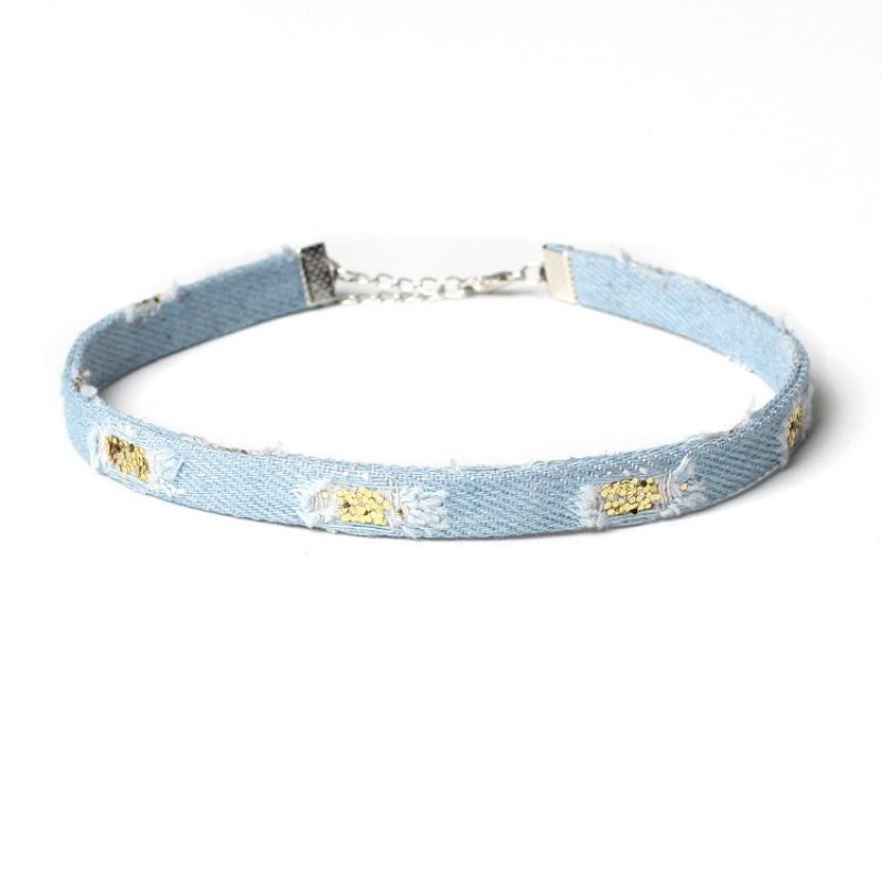 Light Denim Choker