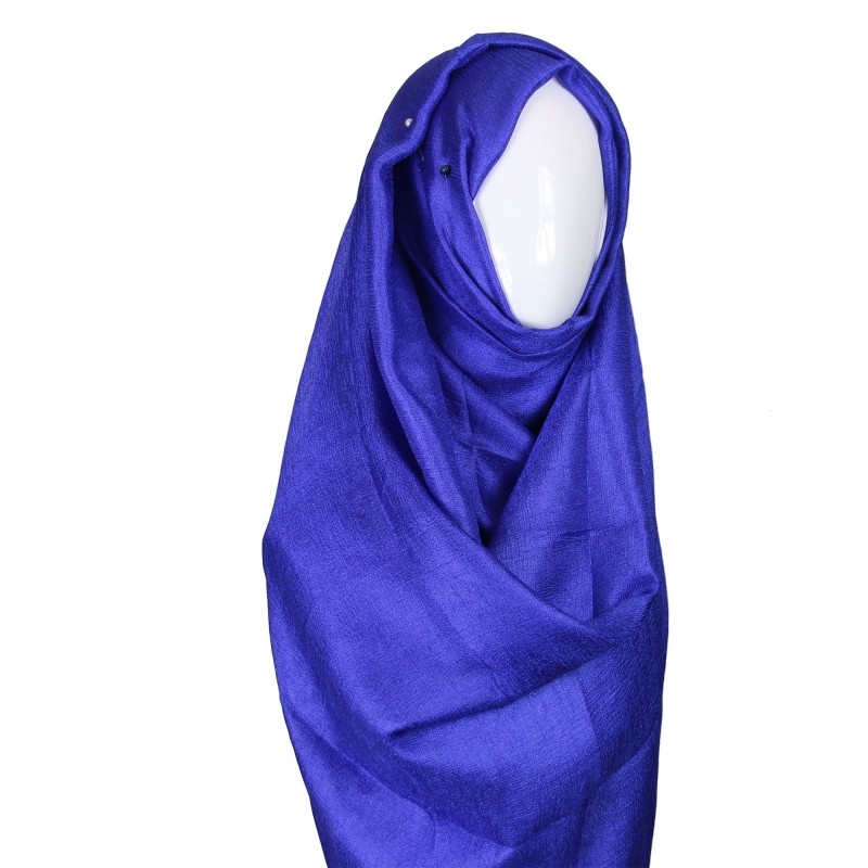 Royal Blue Metallic Lustre Hijab