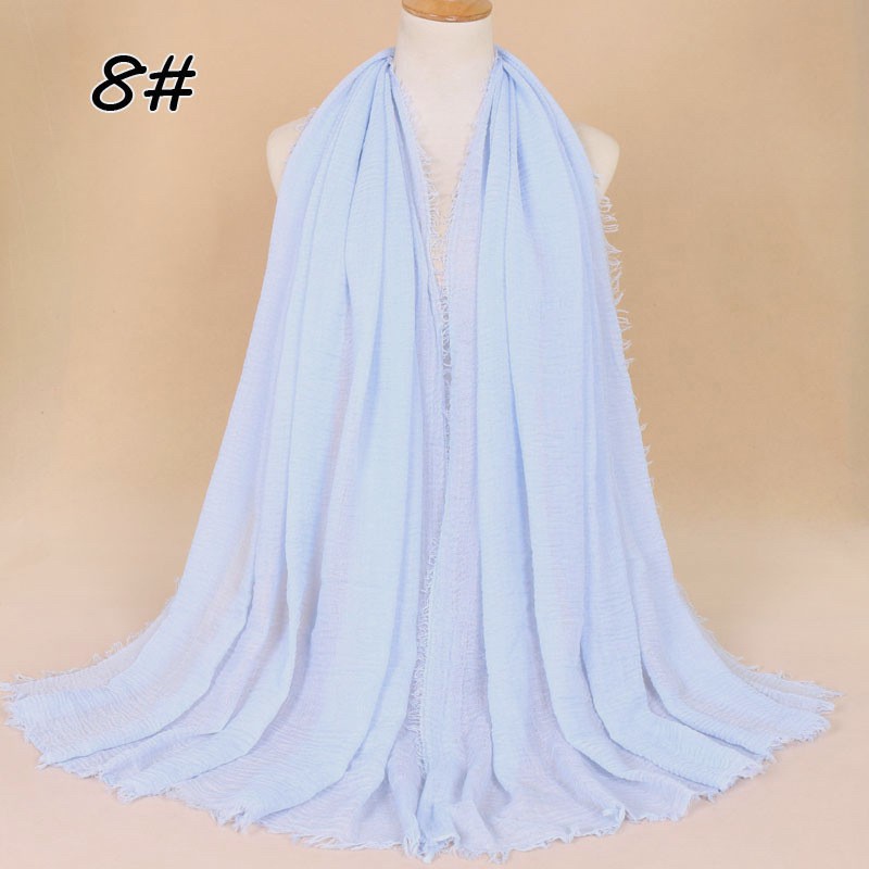 Pastel Dark Blue Cotton Vogue Maxi Hijab