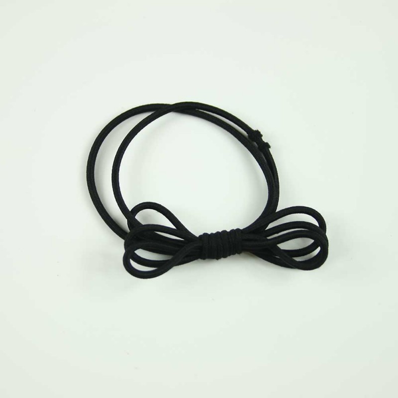 Black basic tie hairband