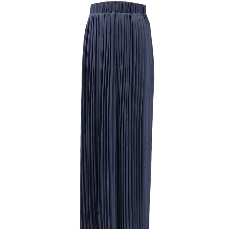 Grey Pleated Flair Maxi Skirt XL/XXL 