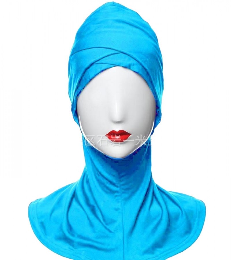 Blue cornflower Modal Large Cross Hijab Underscarf Clearance