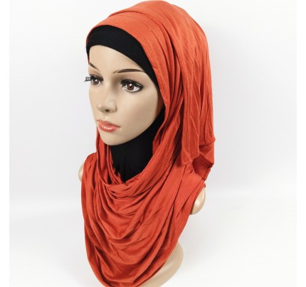Rust Red Premium Mercerized Cotton Extra Maxi Jersey