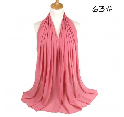 Bubblegum Pink Soft Chiffon Crepe Hijab 
