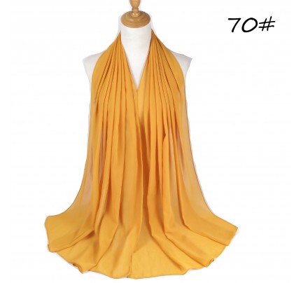 Lush Gold Soft Chiffon Crepe Hijab  Clearance