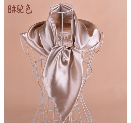 Camel Classic Satin Square Hijab