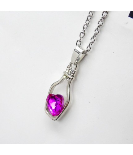 Rose Bottle Necklace