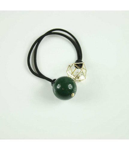 Green crystal pearl hairband