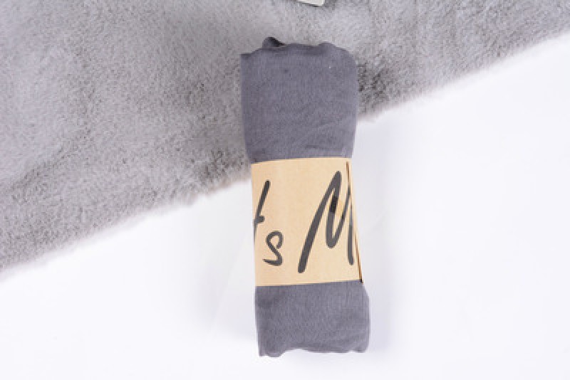 Dark gray Cotton Linen 180x90cm Classic Maxi Hijab