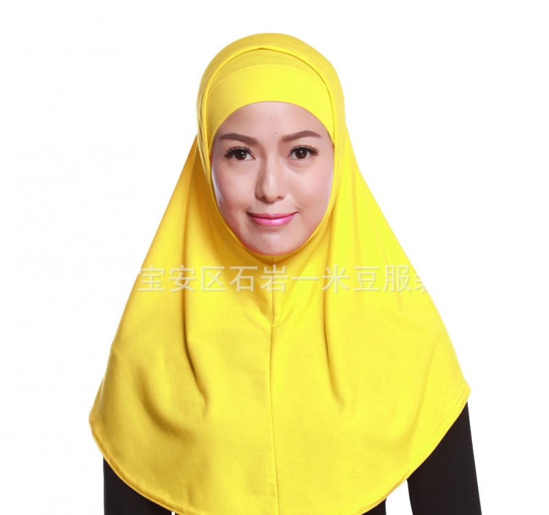 Gold 68cm One Piece Ready Hijab Clearance