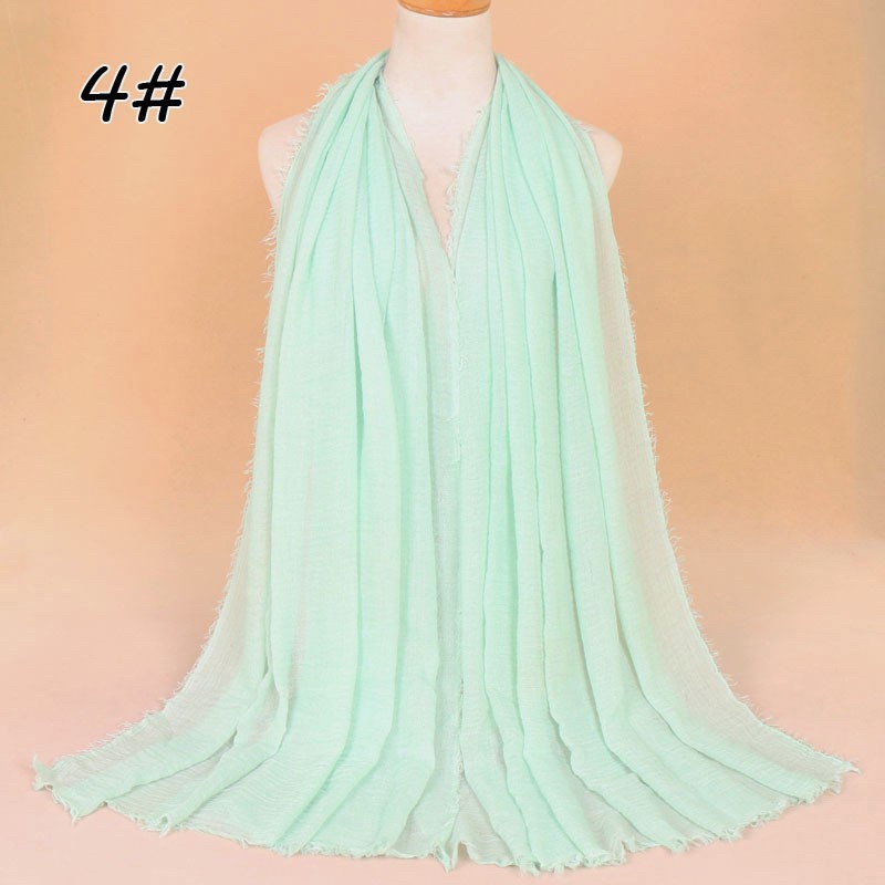 Pastel Green Cotton Vogue Maxi Hijab