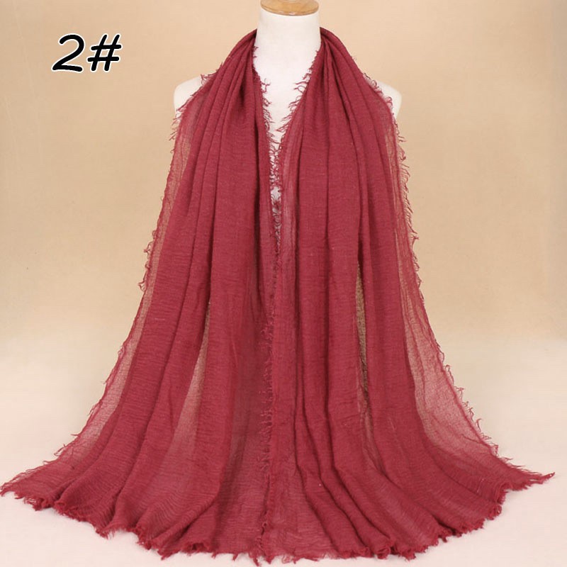 Rose Red Cotton Vogue Maxi Hijab
