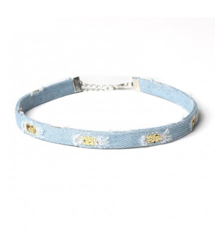 Light Denim Choker