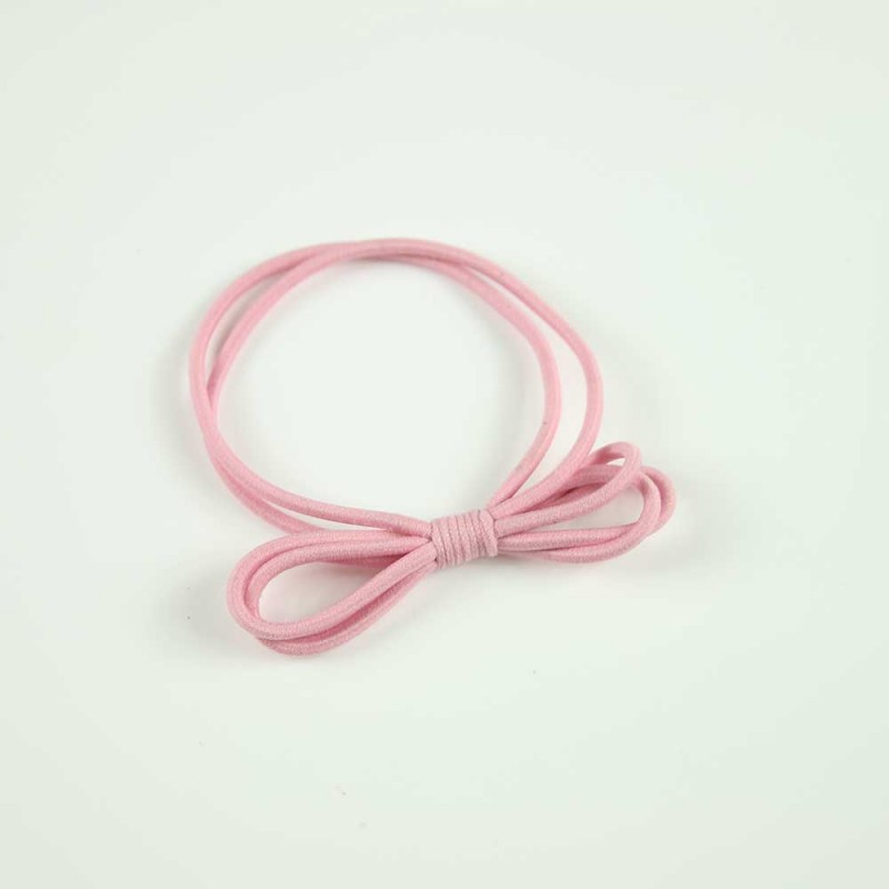 Pink basic tie hairband