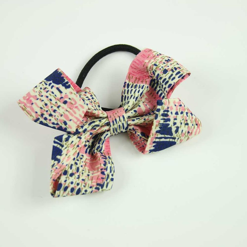 Pink Print Bow Hairband