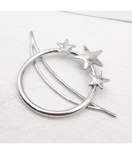 Silver Five Star Hair clip