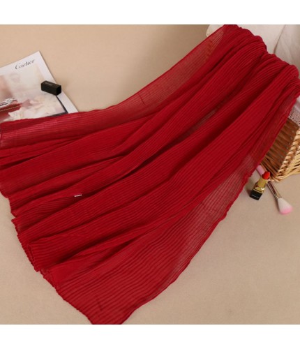 Burgundy Ripple Crinkle Viscose Hijab Clearance