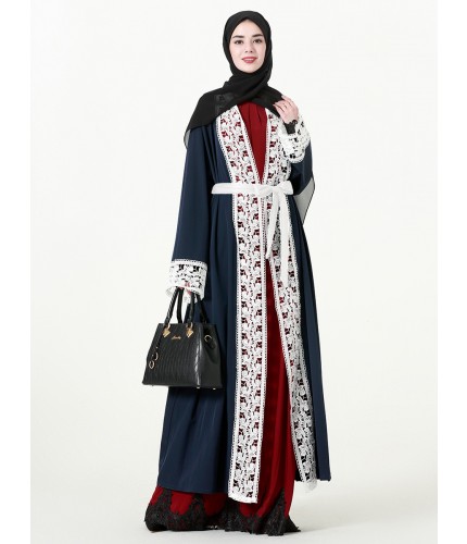  Lace Open Abaya 5XL 