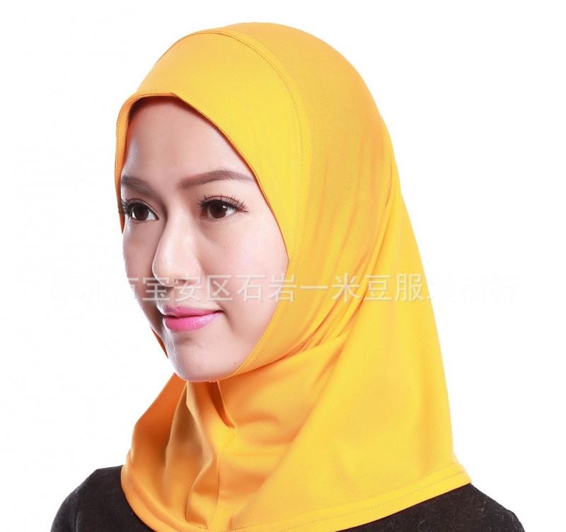 Gold 43cm Mini One piece Base Ready Hijab  Clearance