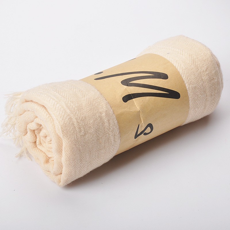 Beige Thick Twill Blend 200x110cm Maxi Hijab Clearance