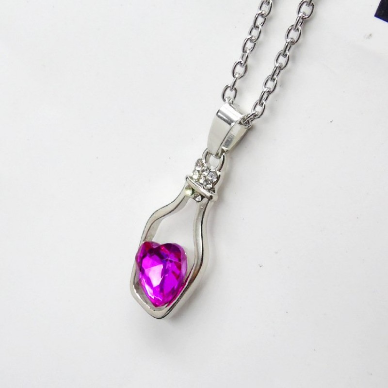 Rose Bottle Necklace