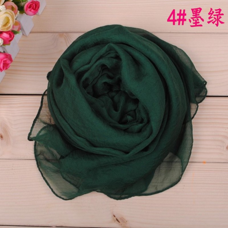 dark green Silk Candy Maxi Hijab