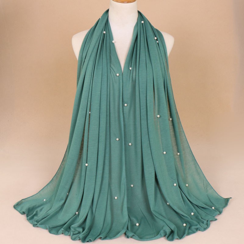 dark green Jersey Pearl Hijab