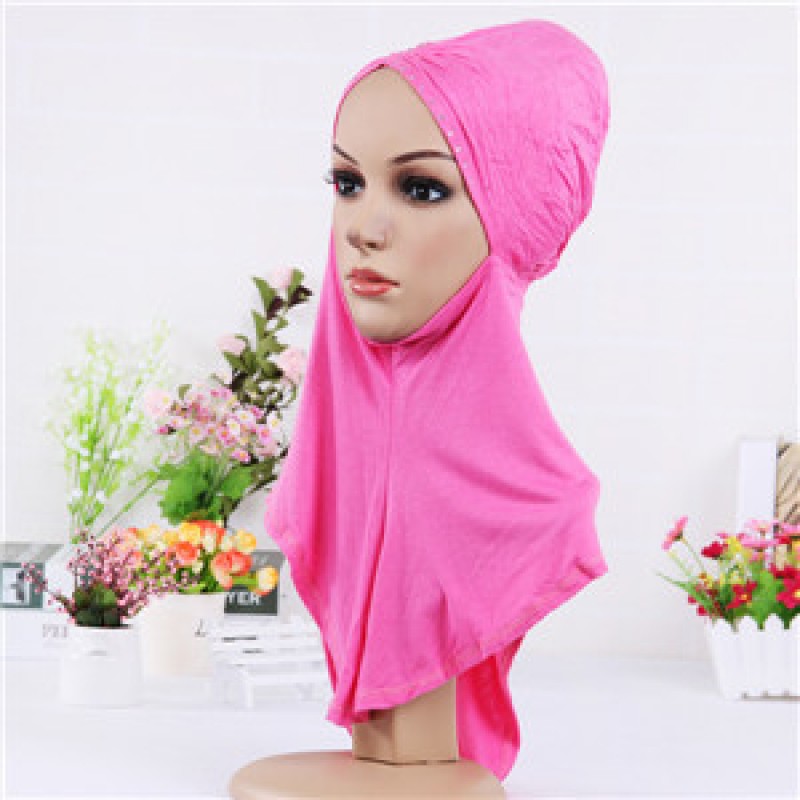 Hot Pink Pinched Full Hijab Underscarf Clearance
