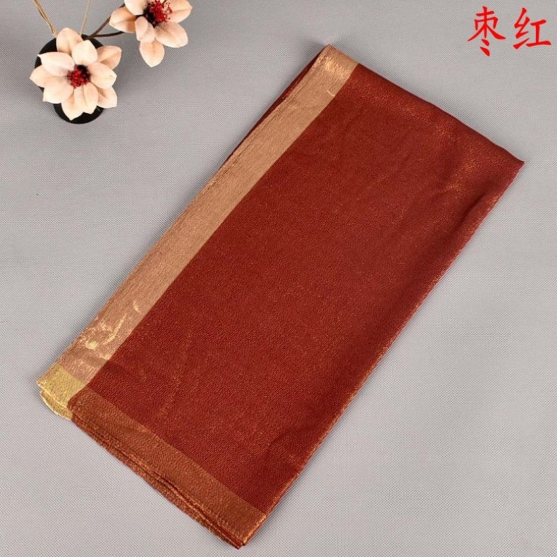 Jujube Shimmer Silk Square Hijab Clearance