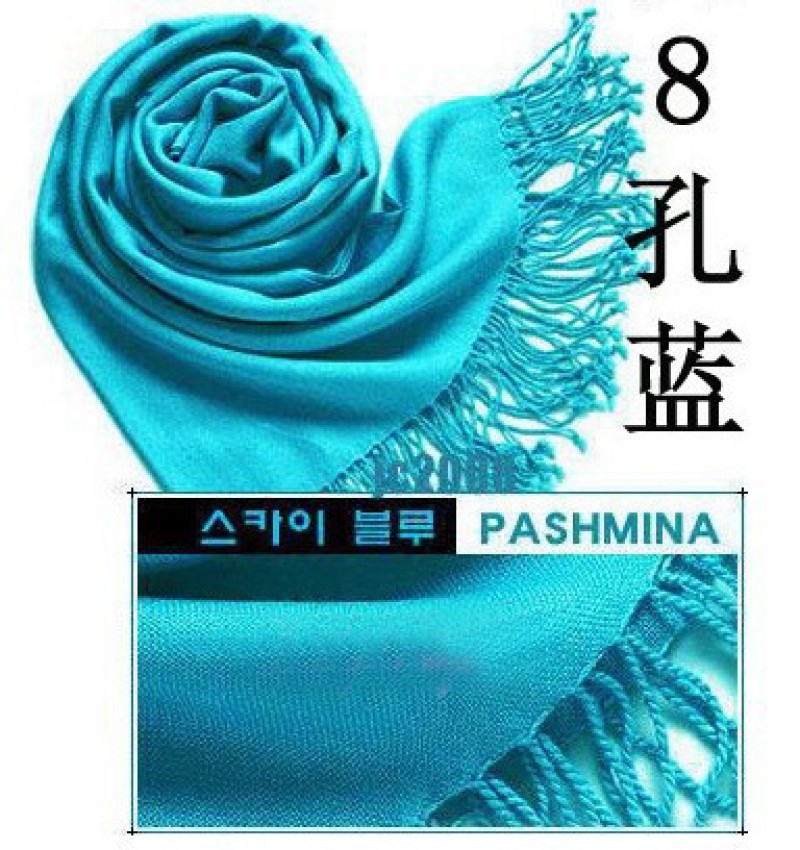 holes blue Cashmere 180x70cm Pashmina Hijab Clearance