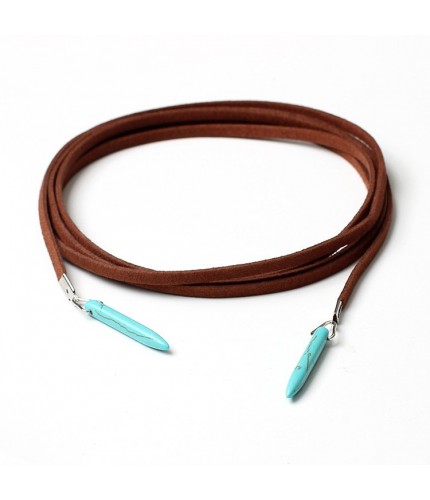 Coffee Turquoise Choker