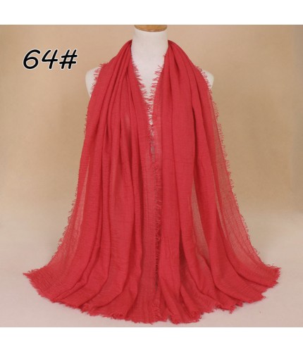 Crimson Red Cotton Vogue Maxi Hijab Clearance
