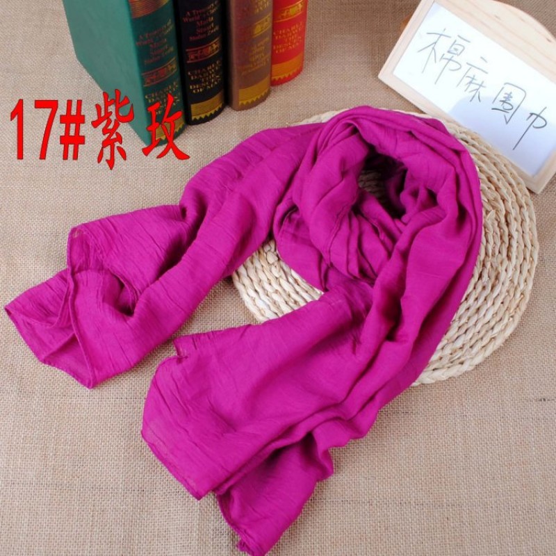 Purple Rose Plain Cotton Maxi 180x90cm Hijab