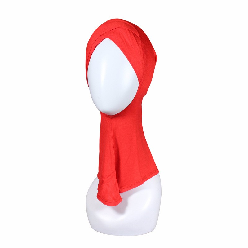 Red Modal Criss Cross Hijab Underscarf Clearance