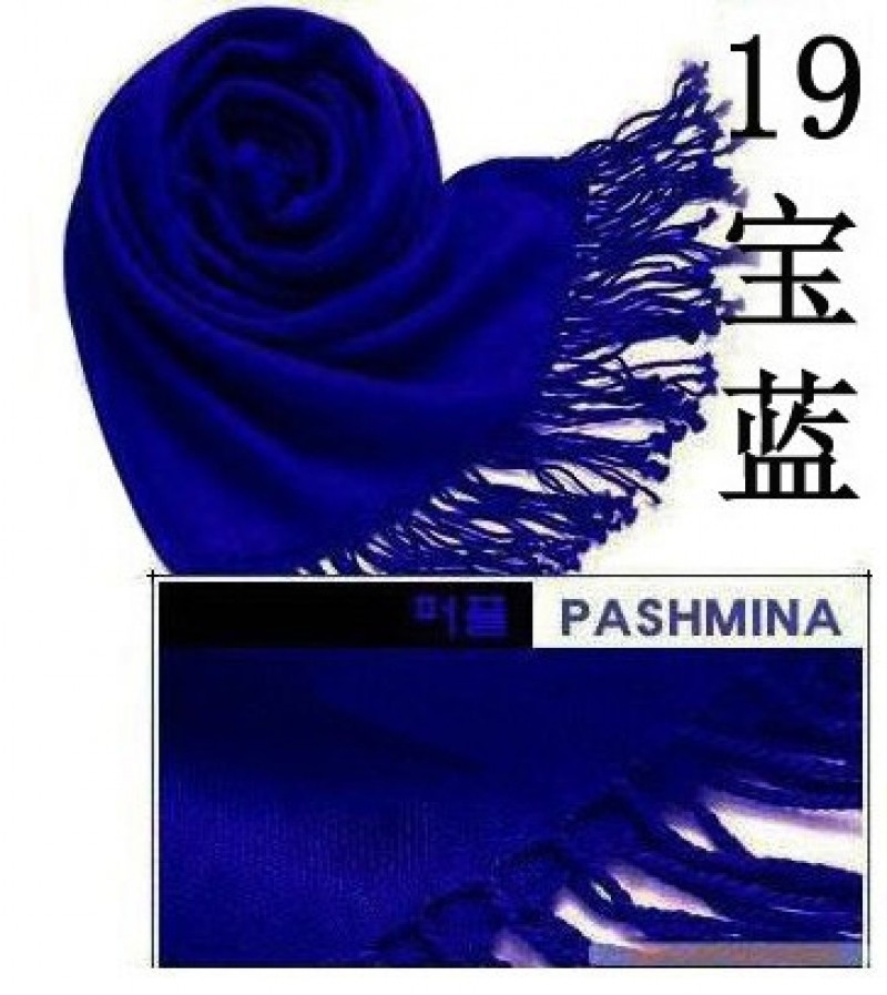  sapphire blue Cashmere 180x70cm Pashmina Hijab